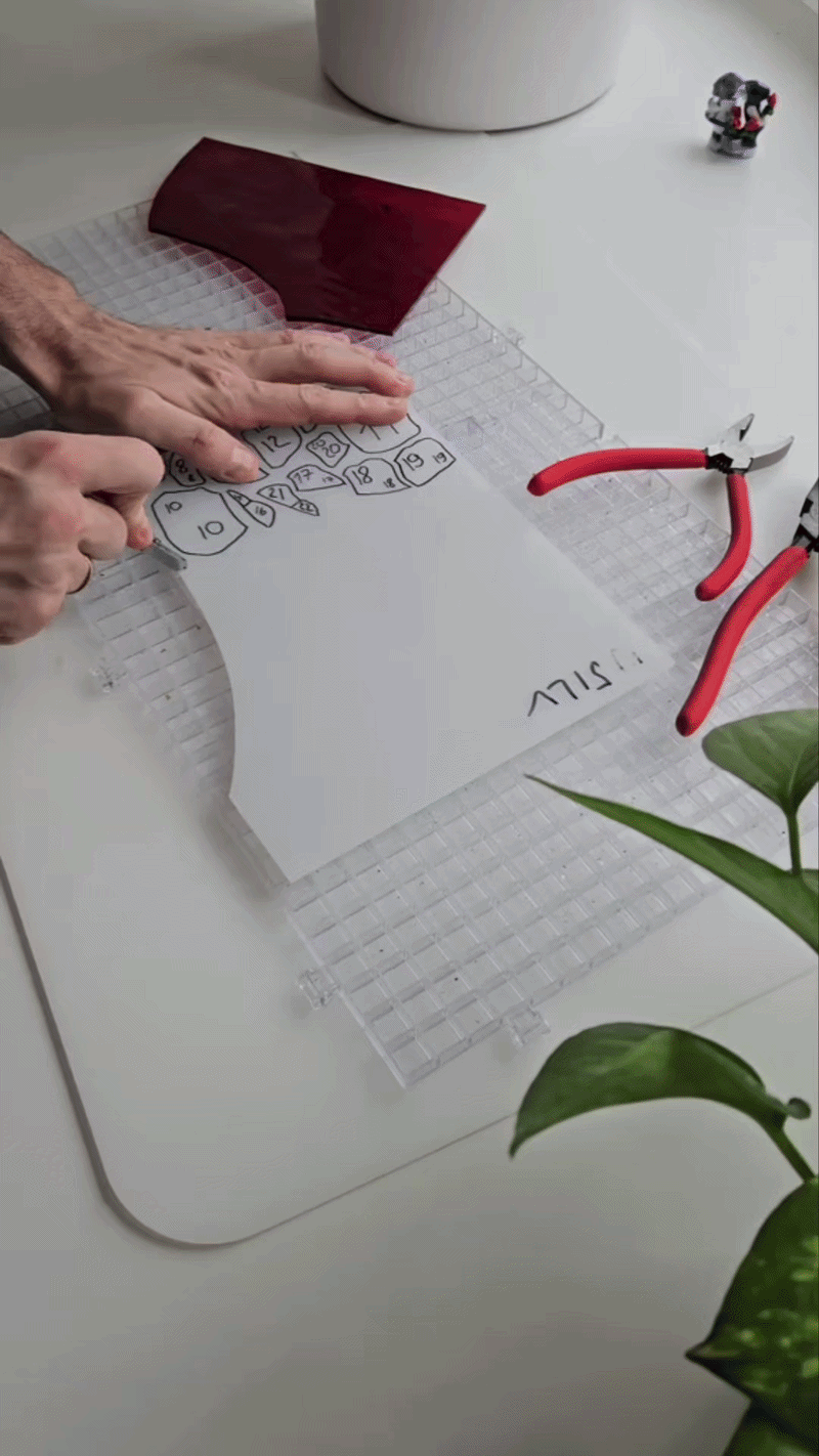 Výroba vitráže technikou Tiffany ruční práce